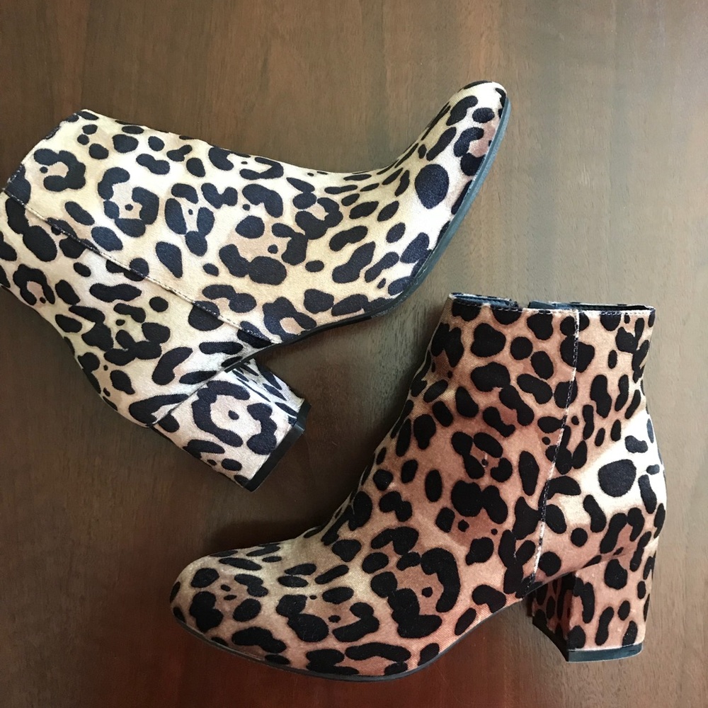A New Day leopard print booties